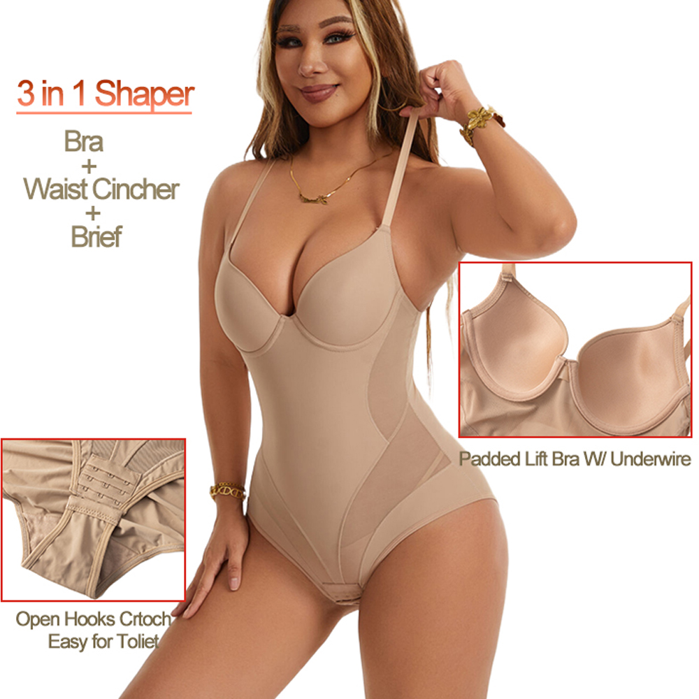 Women Seamless Compression Bod - Shapewear Bodysuit Firm review and price
